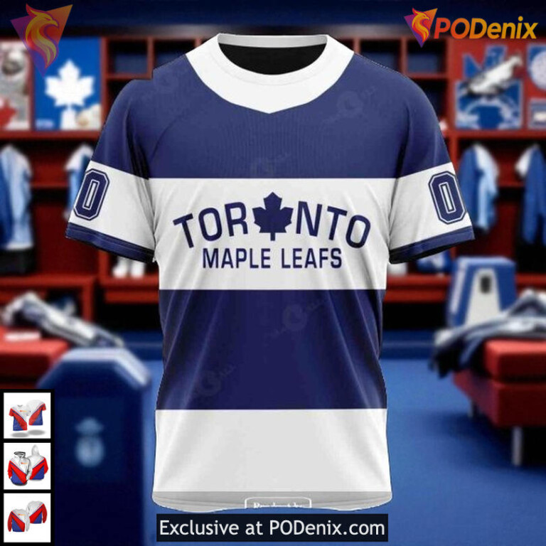 Retro Concepts Toronto Maple Leafs Youth Hoodie, Custom NHL 3D Unisex Style - 2