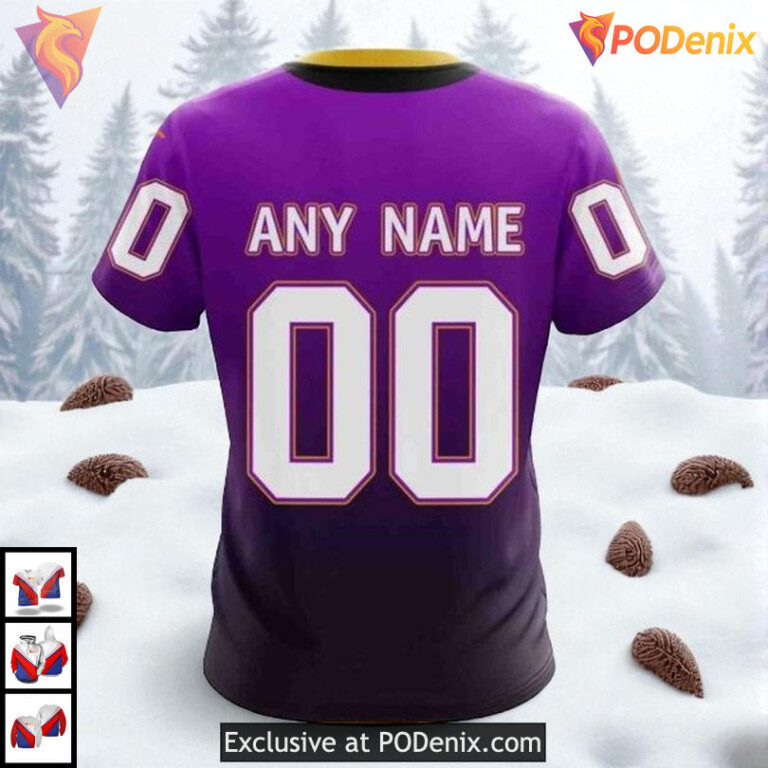 Retro Gradient Color Concept Custom Los Angeles Kings Youth Hoodie NHL 3D - 3