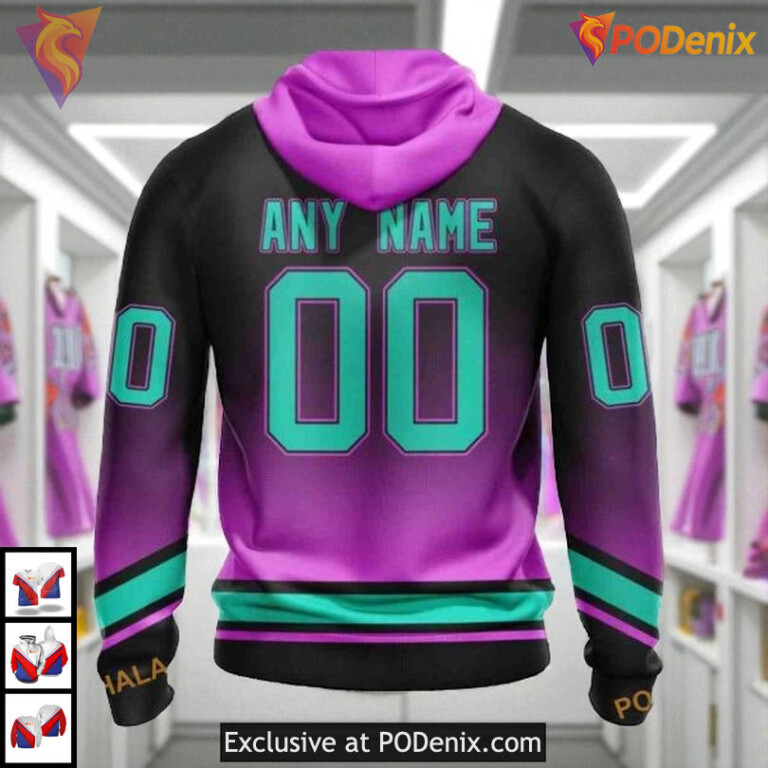 Retro Gradient Color Design Custom Florida Panthers Unisex Hoodie NHL 3D - 1