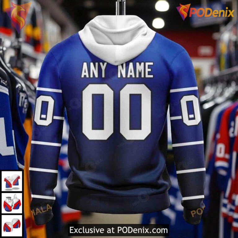 Retro Gradient Design Christmas Toronto Maple Leafs Hoodie, Custom NHL 3D Shirt - 1