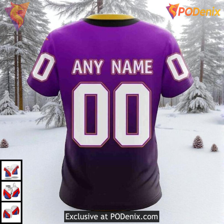 Retro Gradient Personalized Edition Custom Los Angeles Kings Holiday Hoodie NHL 3D - 3