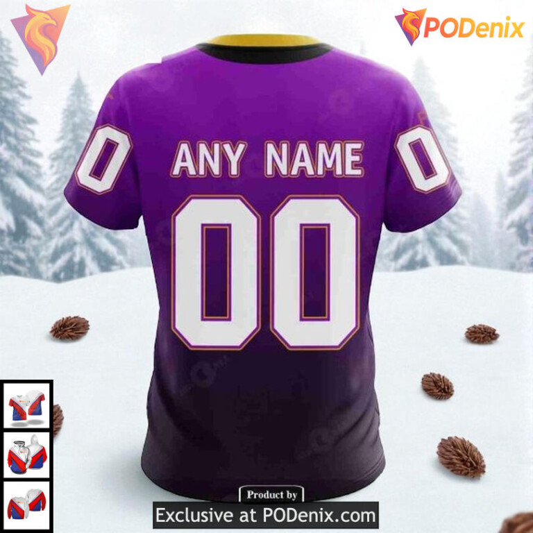 Retro Gradient Style Sweatshirt Custom Los Angeles Kings Hoodie NHL 3D - 4