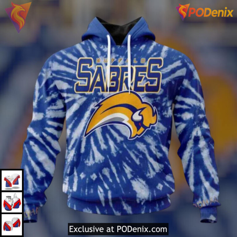 Retro Vintage Tie Dye Edition NHL Buffalo Sabres Holiday Hoodie 3D Sweatshirt