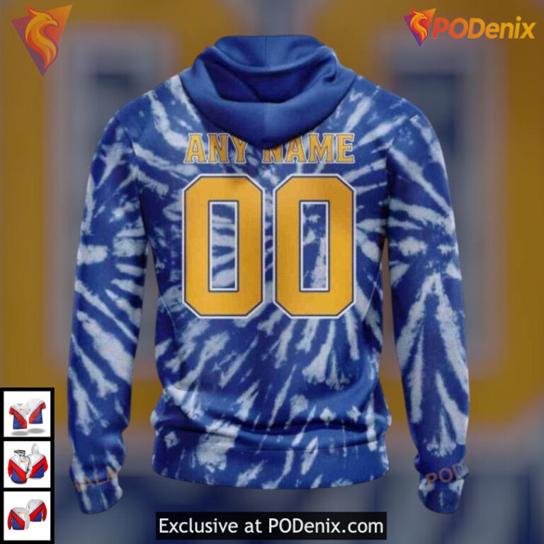 Retro Vintage Tie Dye Edition NHL Buffalo Sabres Holiday Hoodie 3D Sweatshirt - 2