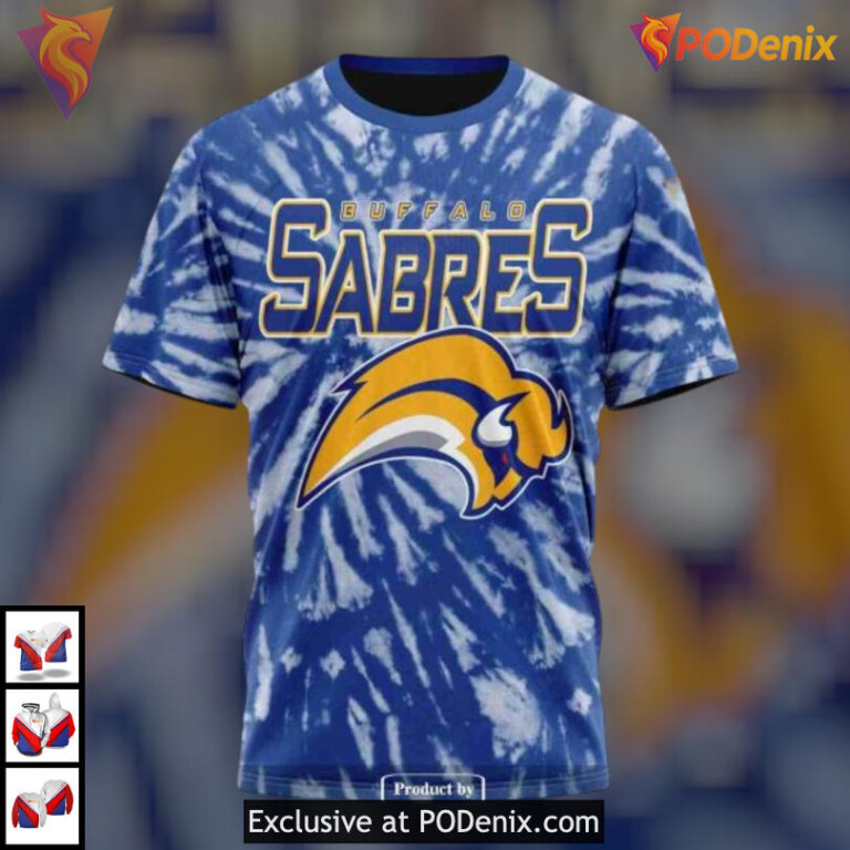Retro Vintage Tie Dye Edition NHL Buffalo Sabres Holiday Hoodie 3D Sweatshirt - 3