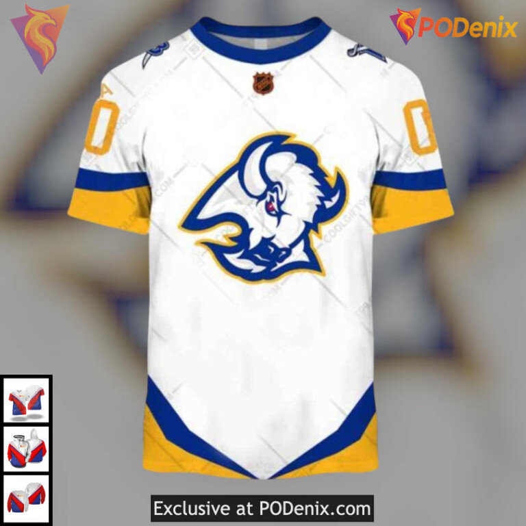 Reverse Retro 2025 Kit Edition NHL Buffalo Sabres Pullover Hoodie Custom 3D - 1