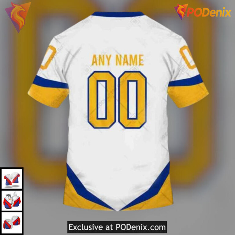 Reverse Retro 2025 Kit Edition NHL Buffalo Sabres Pullover Hoodie Custom 3D - 3