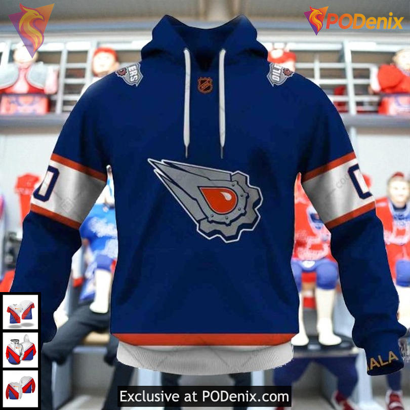 Reverse Retro 22–23 Style NHL Personalized Edmonton Oilers Hoodie 3D Reverse Retro 22–23 Style NHL Personalized Edmonton Oilers Hoodie 3D