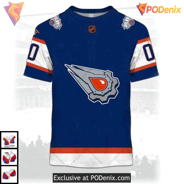 Reverse Retro 22–23 Style NHL Personalized Edmonton Oilers Hoodie 3D - 1