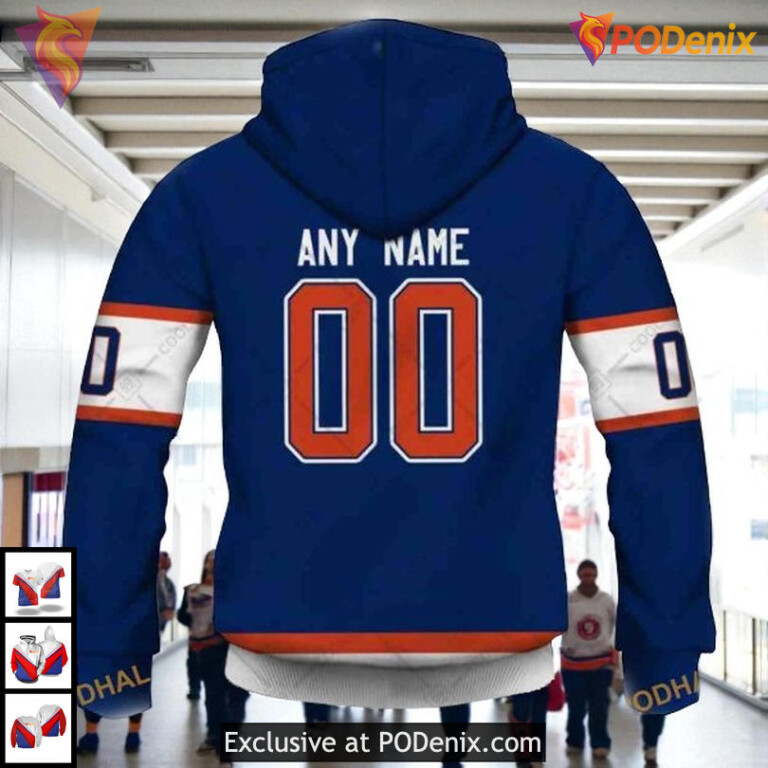 Reverse Retro 22–23 Style NHL Personalized Edmonton Oilers Hoodie 3D - 2