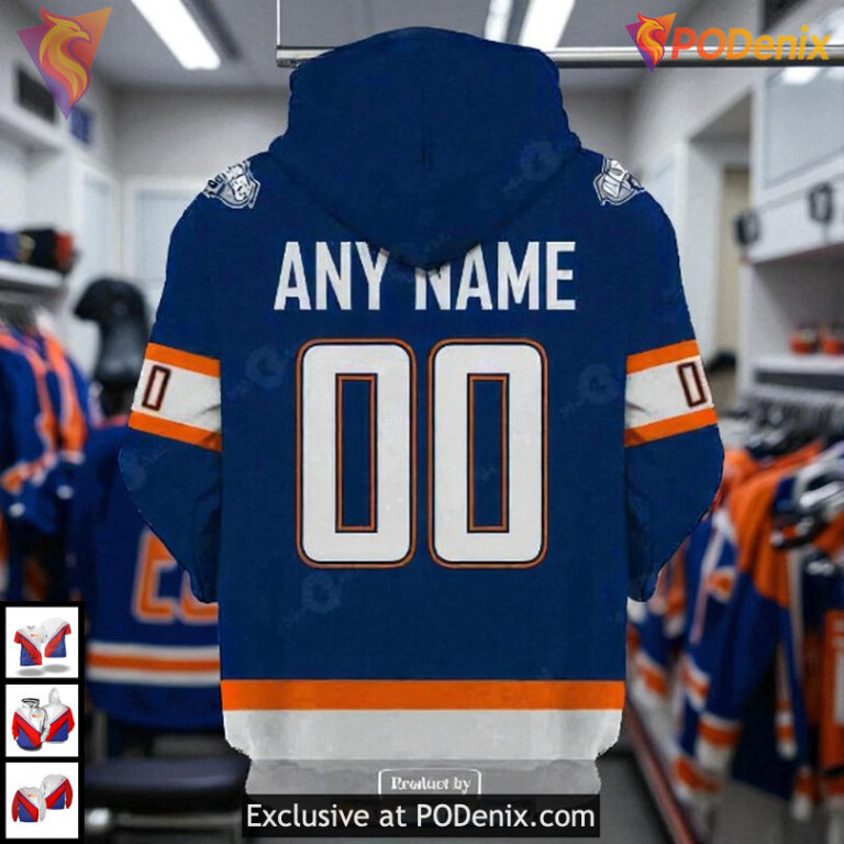 Reverse Retro Name Number Edition NHL Edmonton Oilers Holiday Hoodie 3D - 2