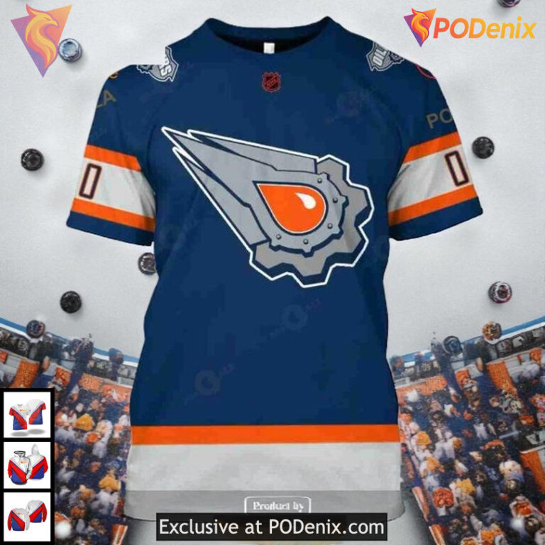 Reverse Retro Name Number Edition NHL Edmonton Oilers Holiday Hoodie 3D - 3