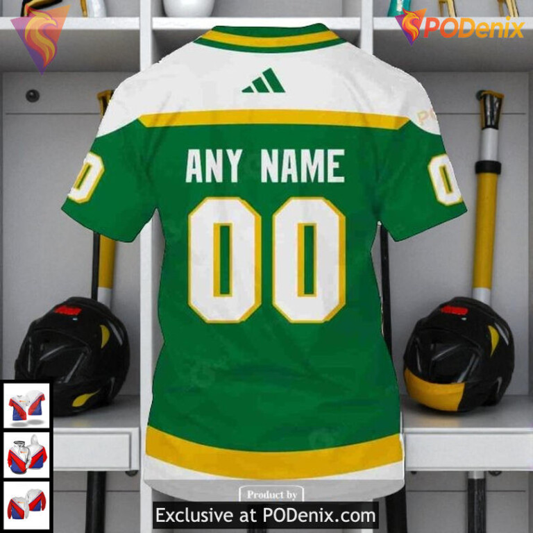 Reverse Retro Name Number Edition NHL Minnesota Wild Holiday Hoodie 3D - 3