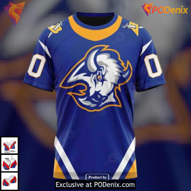 Reverse Retro Redesign 2025 Edition NHL Buffalo Sabres Kids Hoodie 3D Custom - 2