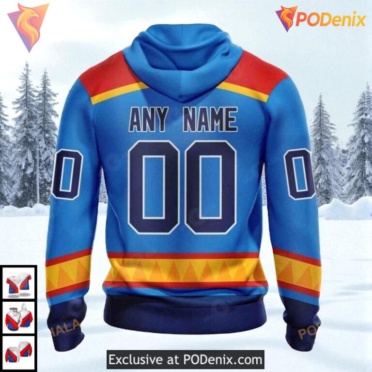 Reverse Retro Redesign Tribute Custom Florida Panthers All Over Print Hoodie - 1