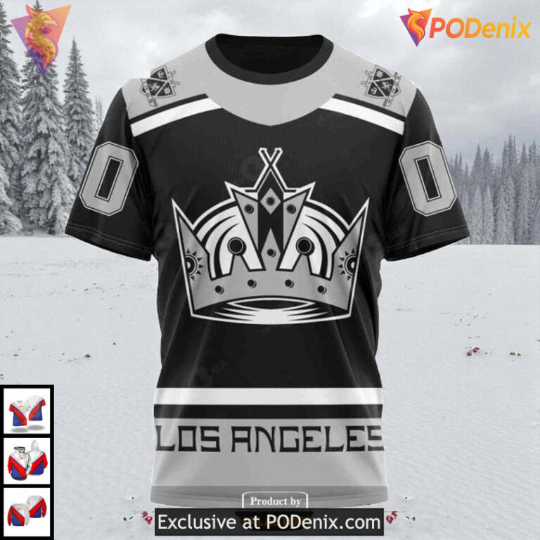 Reverse Retro Redesign Tribute Custom Los Angeles Kings 3D Hoodie NHL 2025 - 2