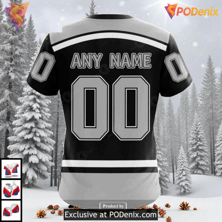 Reverse Retro Redesign Tribute Custom Los Angeles Kings 3D Hoodie NHL 2025 - 3