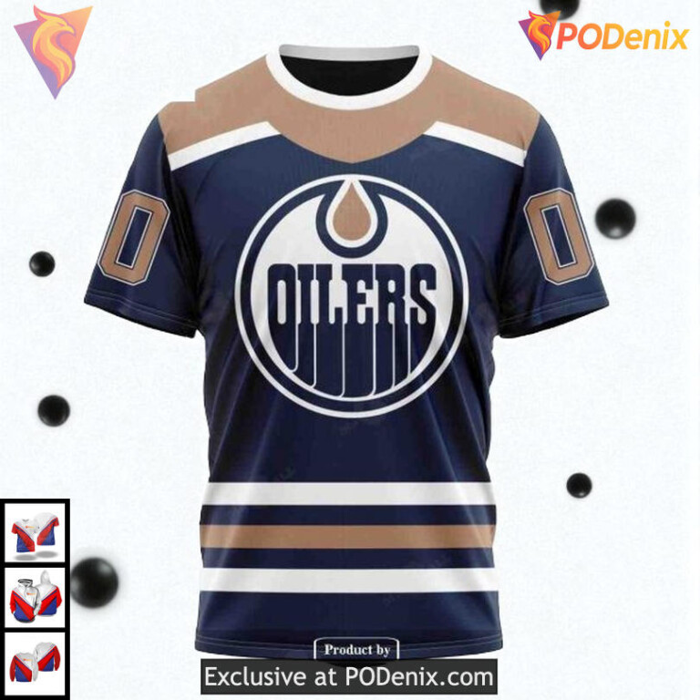 Reverse Retro Redesign Tribute NHL Edmonton Oilers 3D Hoodie 2025 Edition - 2