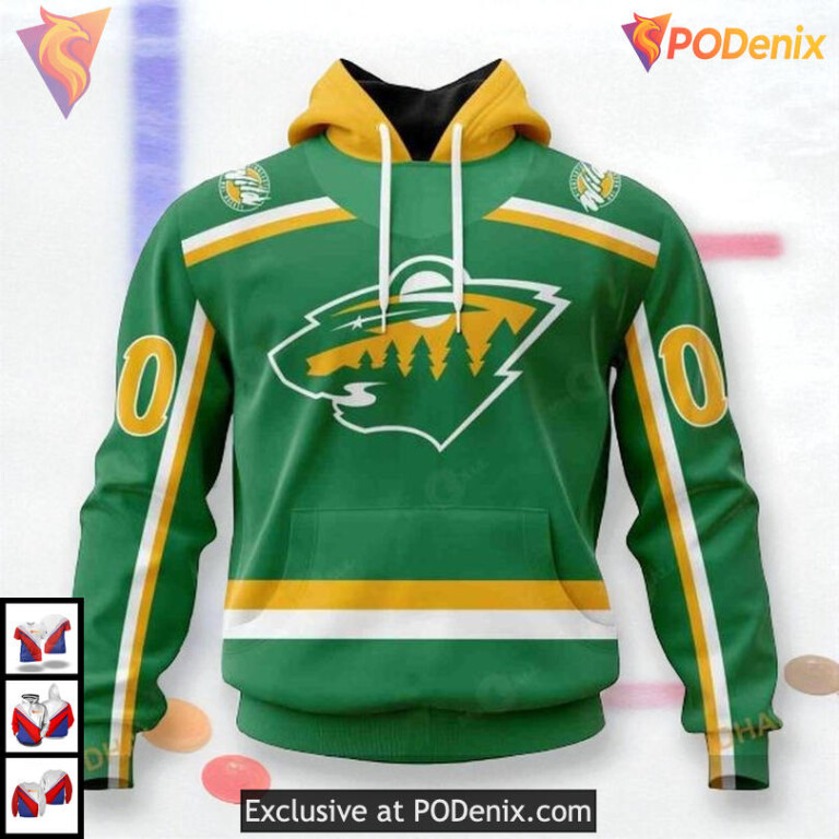 Reverse Retro Redesign Tribute NHL Minnesota Wild 3D Hoodie 2025 Style