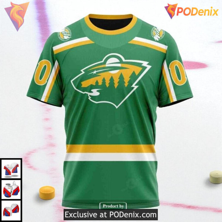 Reverse Retro Redesign Tribute NHL Minnesota Wild 3D Hoodie 2025 Style - 2