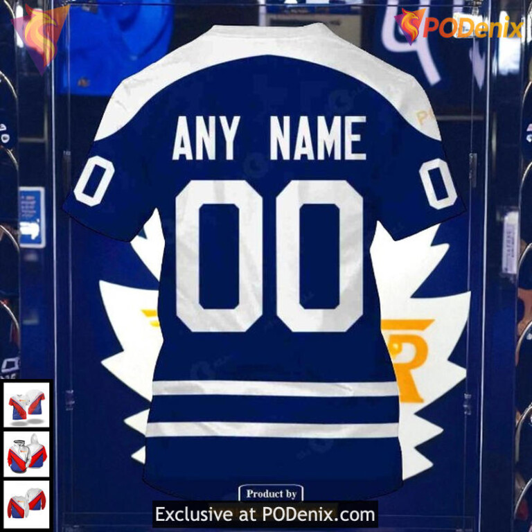 Reverse Retro Toronto Maple Leafs Christmas Hoodie, Custom Name Number 3D Design - 6
