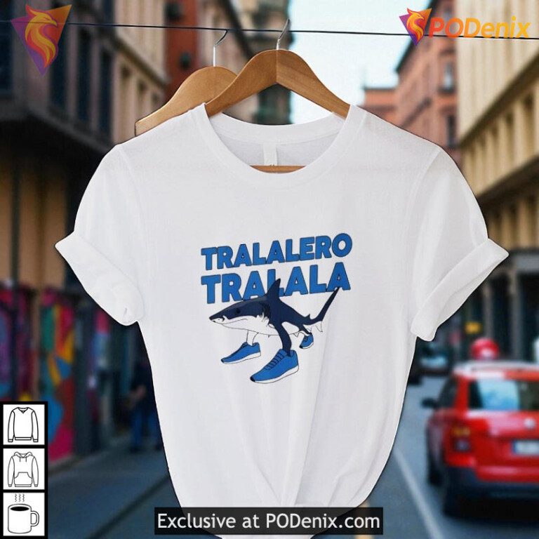 Shark With Shoes Meme Tralalero Tralala Funny Graphic Shirt For Internet Fans