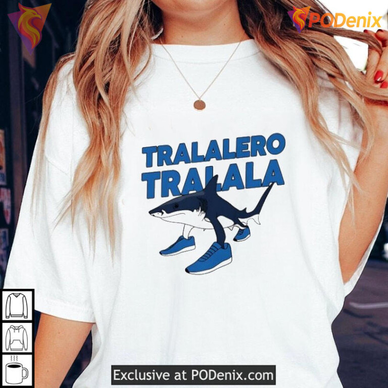 Shark With Shoes Meme Tralalero Tralala Funny Graphic Shirt For Internet Fans - 3