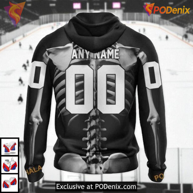 Skeleton Costume Halloween Concept Custom Personalized Florida Panthers Hoodie - 1