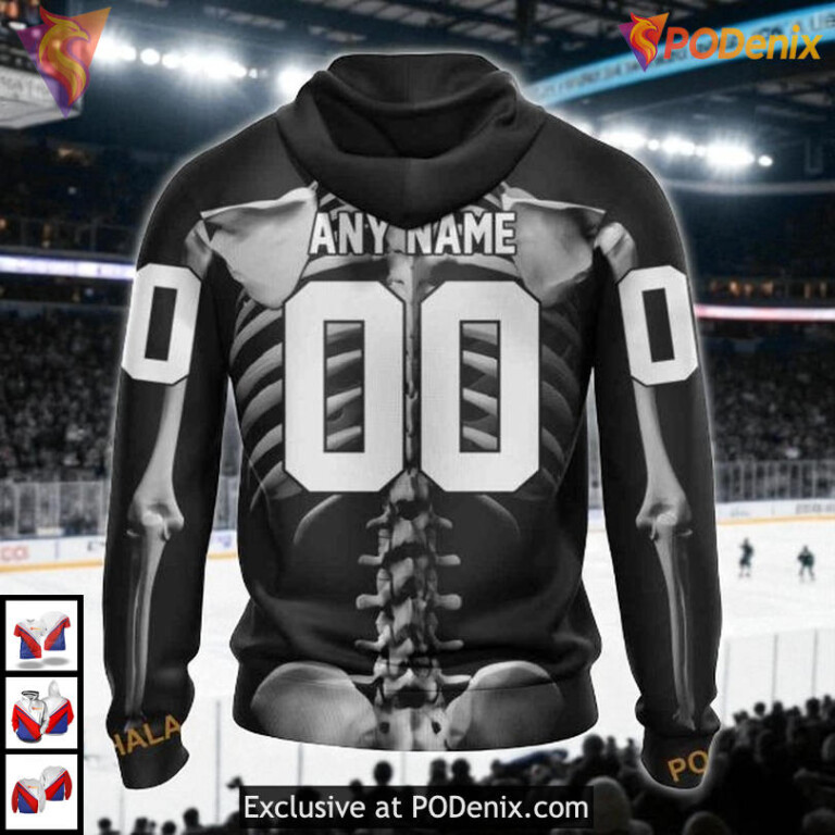 Skeleton Costume Halloween Edition Custom San Jose Sharks Sweatshirt Hoodie - 1