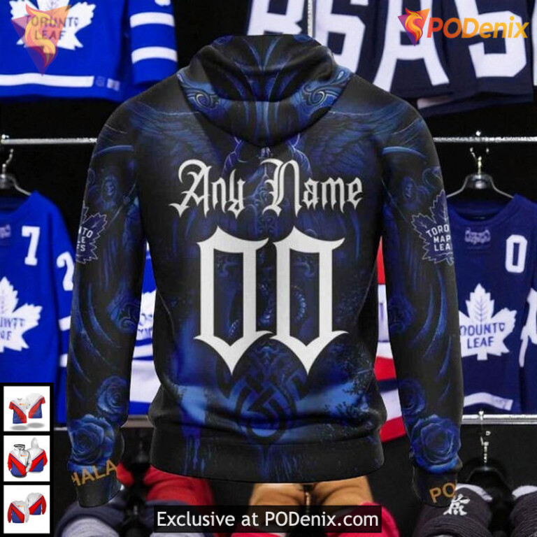 Skull Art Custom NHL Toronto Maple Leafs Hoodie 3D Hockey Fan Apparel - 1