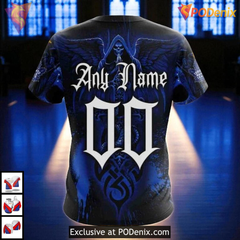 Skull Art Custom NHL Toronto Maple Leafs Hoodie 3D Hockey Fan Apparel - 3