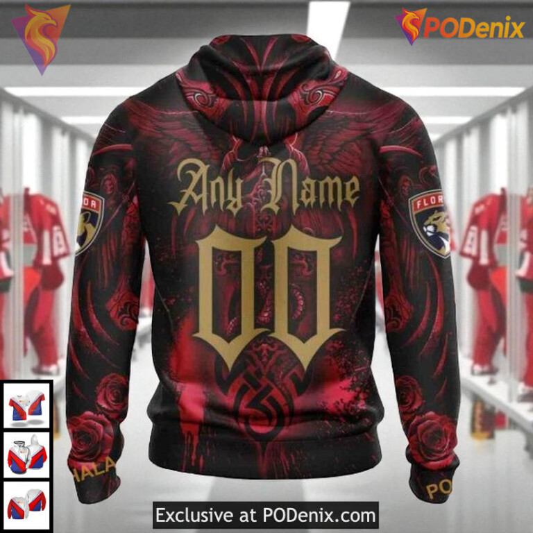 Skull Artwork Graphic Custom Florida Panthers 3D Hoodie NHL Sweatshirt - 1