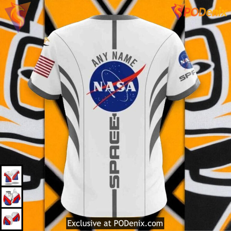 Space Force NASA Astronaut NHL Boston Bruins Hoodie 3D Personalized - 3