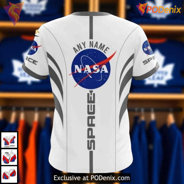 Space Force NASA Astronaut Toronto Maple Leafs Mens Hoodie, Custom NHL 3D Shirt - 3
