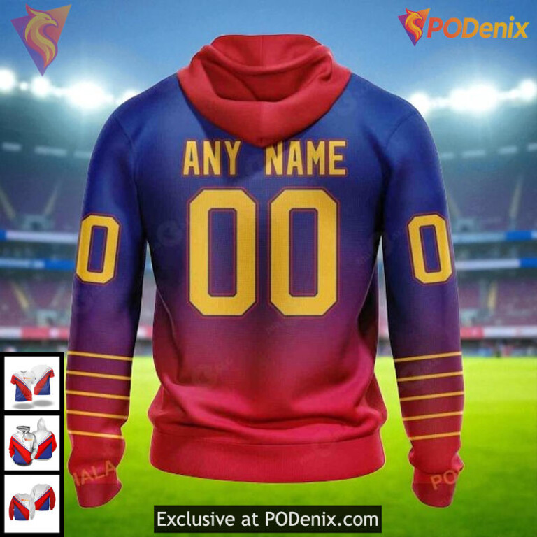 St Louis Blues 3D Hoodie Retro Gradient NHL Custom Design Pullover - 1