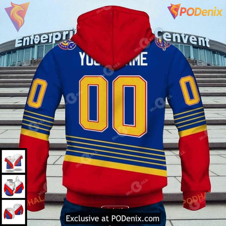 St Louis Blues Hoodie Sweatshirt Retro Vintage NHL Design For True Fans - 2