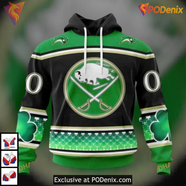 St Patricks Day Celebration NHL Buffalo Sabres Womens Hoodie Unisex Gear
