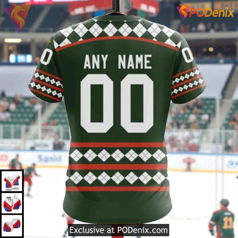 St Patricks Day Hockey Celebration NHL Minnesota Wild Graphic Hoodie 3D - 3