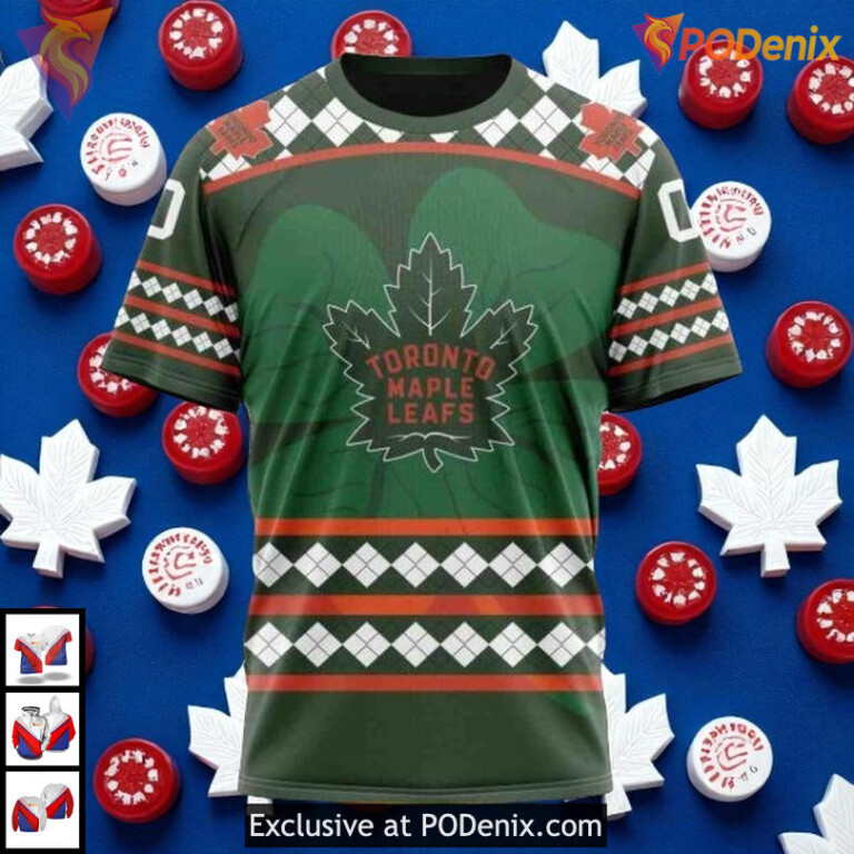 St Patricks Day Specialized Toronto Maple Leafs Personalized Hoodie, NHL Apparel - 2