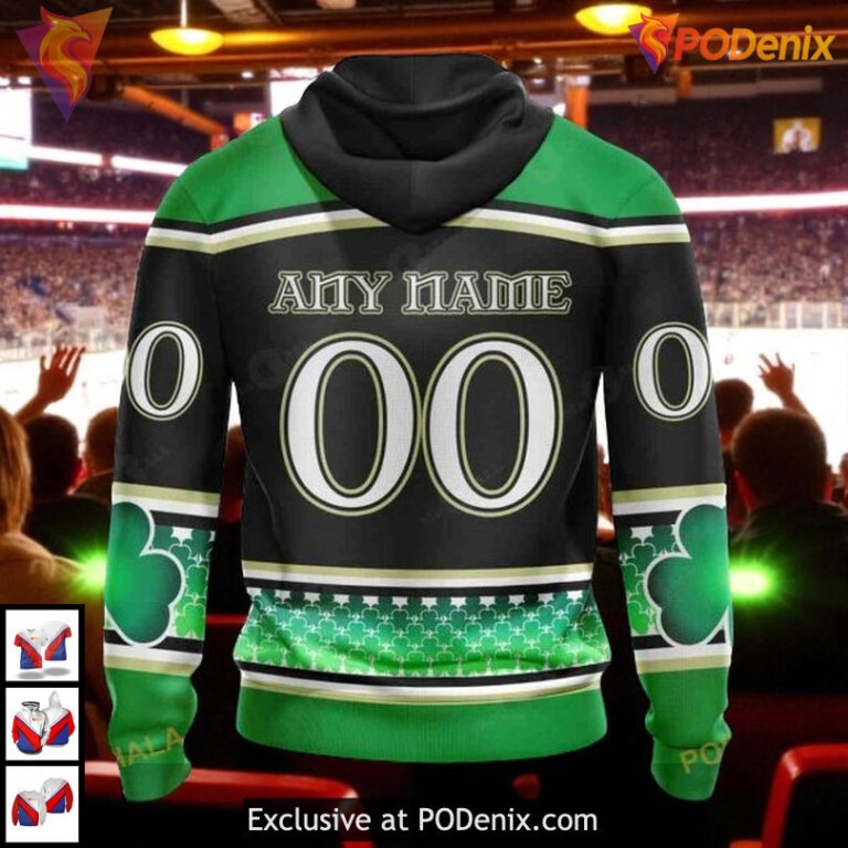 St Patricks Day Unisex Custom NHL Boston Bruins 3D All Over Print Hoodie - 1