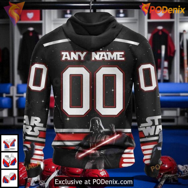 Star Wars Black Concept Edition NHL Fans Wear New York Rangers Personalized Hoodie - 1