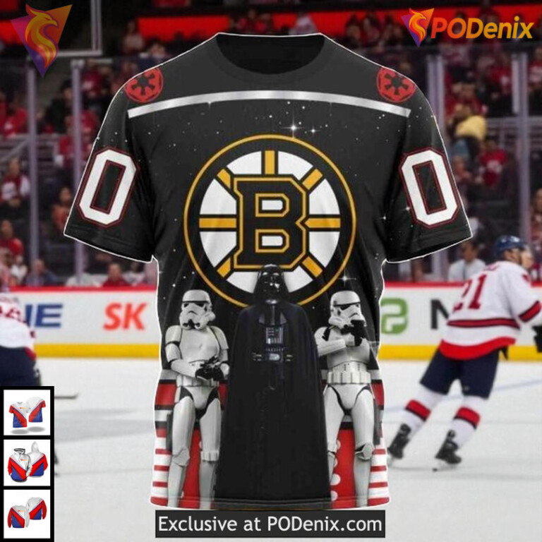 Star Wars May The 4th NHL Boston Bruins Hoodie 3D Personalized Sci Fi - 2