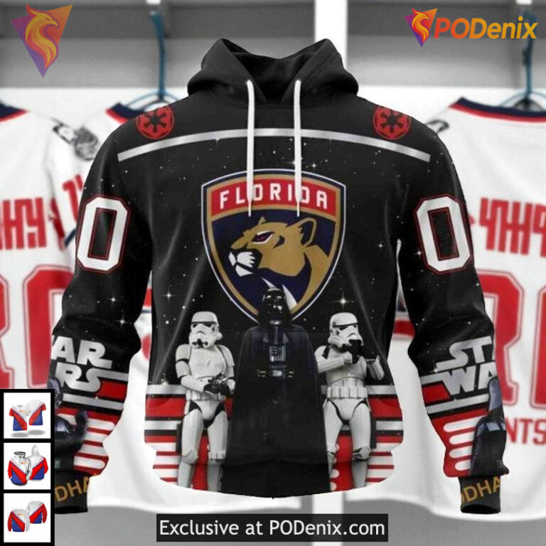 Star Wars May The 4th Tribute Custom Florida Panthers Personalized 3D Hoodie