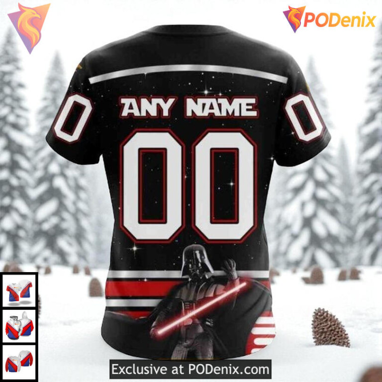 Star Wars May The 4th Tribute Custom Number Los Angeles Kings Hoodie NHL 3D - 3