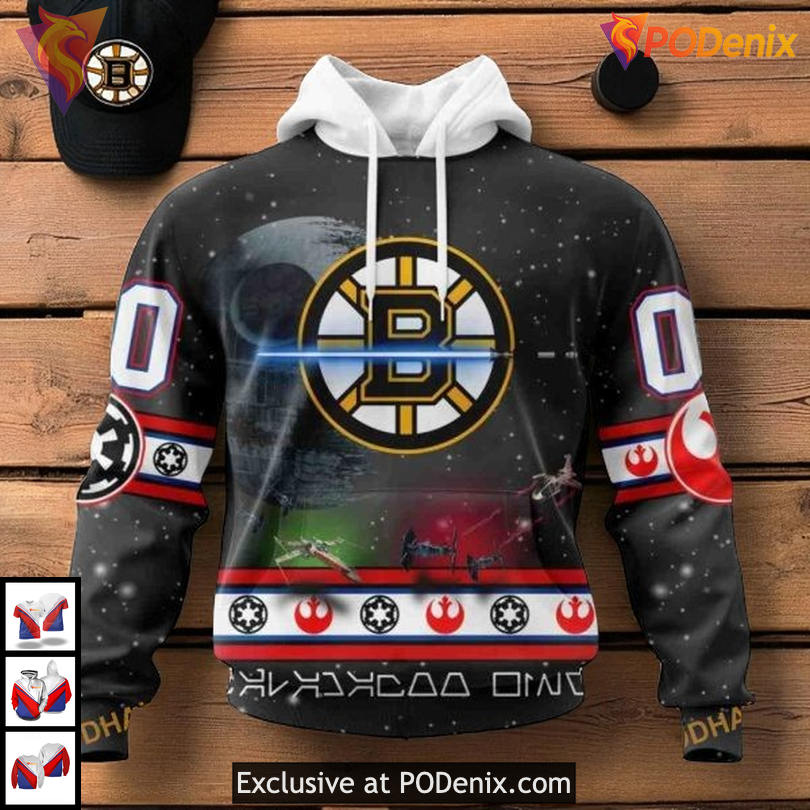 Star Wars NHL Boston Bruins Hoodie 3D Sci Fi Themed Unisex Personalized