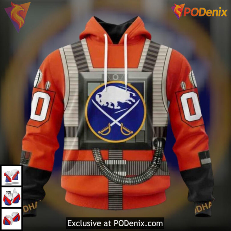 Star Wars Rebel Pilot Inspired Personalized Buffalo Sabres Hoodie 3D Merch