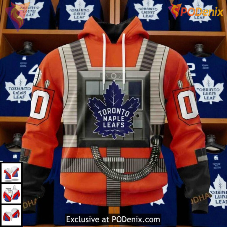 Star Wars Rebel Pilot Toronto Maple Leafs All Over Print Hoodie, Custom 3D Style