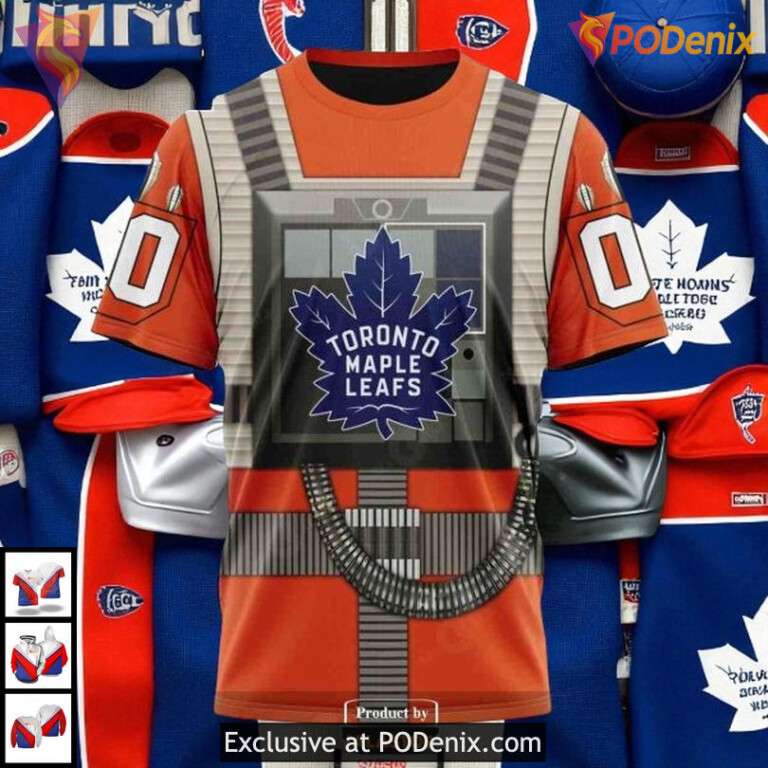 Star Wars Rebel Pilot Toronto Maple Leafs All Over Print Hoodie, Custom 3D Style - 2