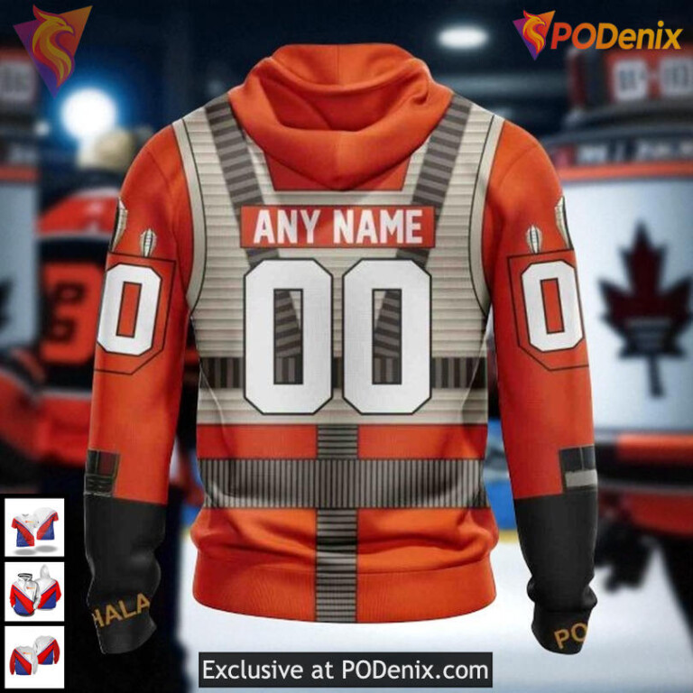 Star Wars Rebel Pilot Toronto Maple Leafs Custom Name Hoodie, NHL 3D Clothing - 1