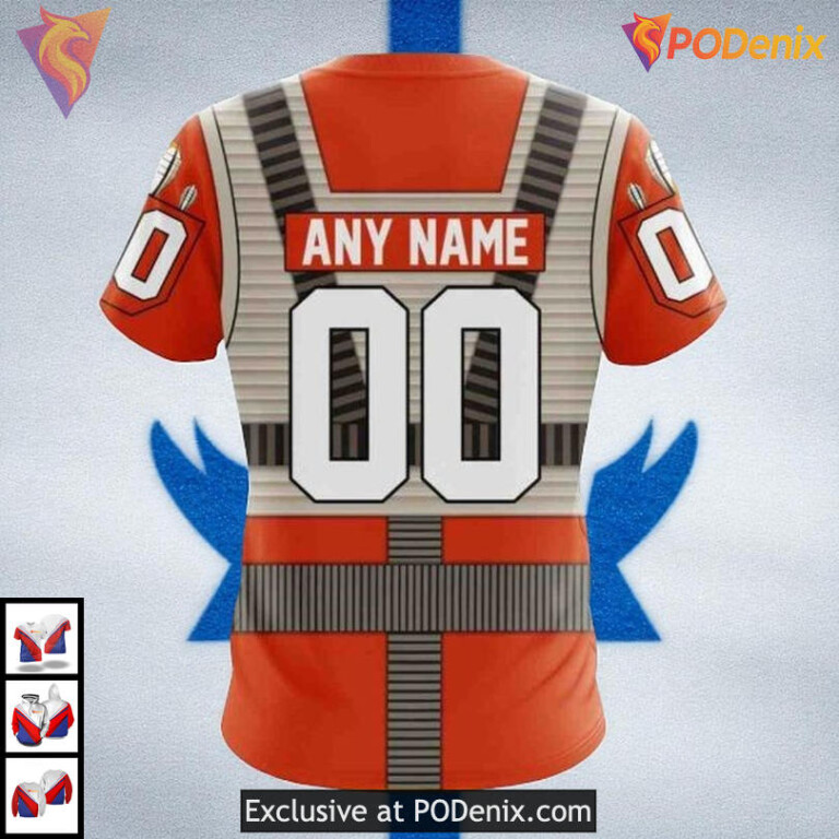 Star Wars Rebel Pilot Toronto Maple Leafs Custom Name Hoodie, NHL 3D Clothing - 3